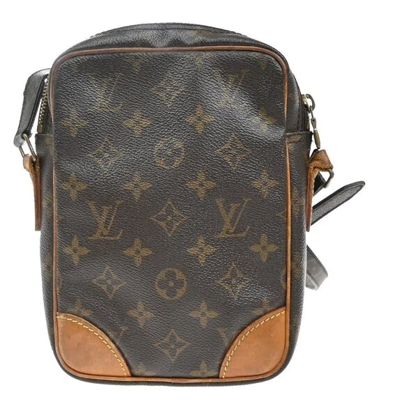 LOUIS VUITTON Danube Shoulder Bag Monogram Leather Brown France M45266 30EF717 - Picture 3 of 16